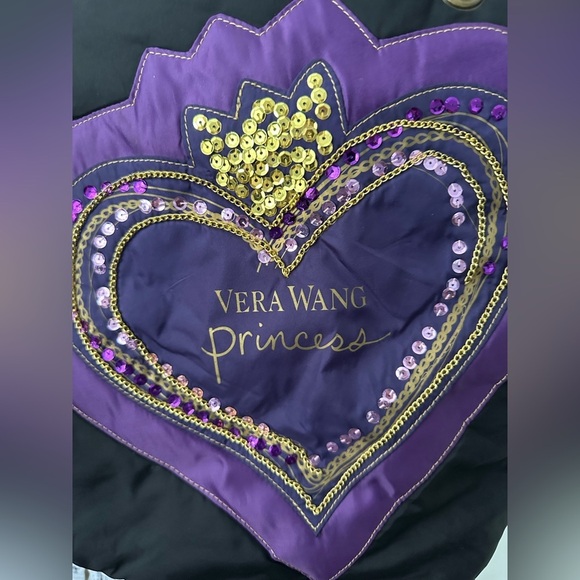 Vera Wang Black and Purple Tote Bag - Picture 2 of 9